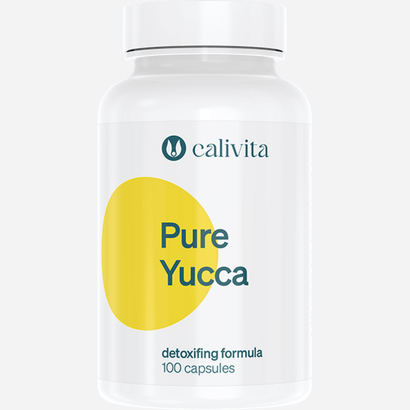 Calivita Pure Yucca 100 kapsúl - Detoxikačná Juka - Antioxidant
