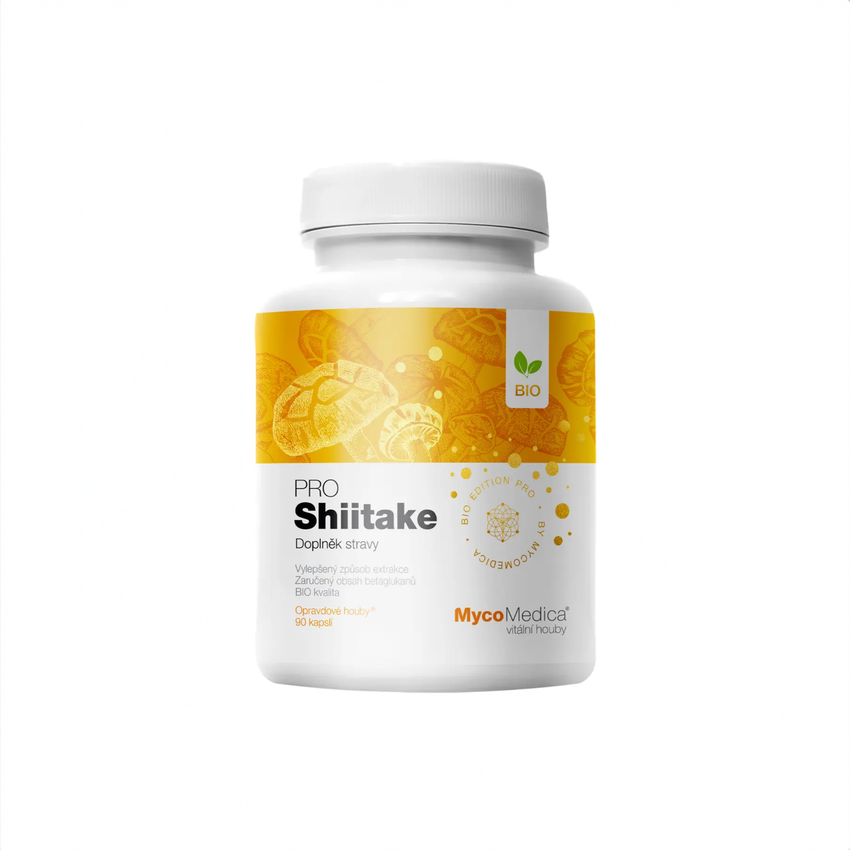 MycoMedica Shiitake PRO 90 rostlinných kapslí