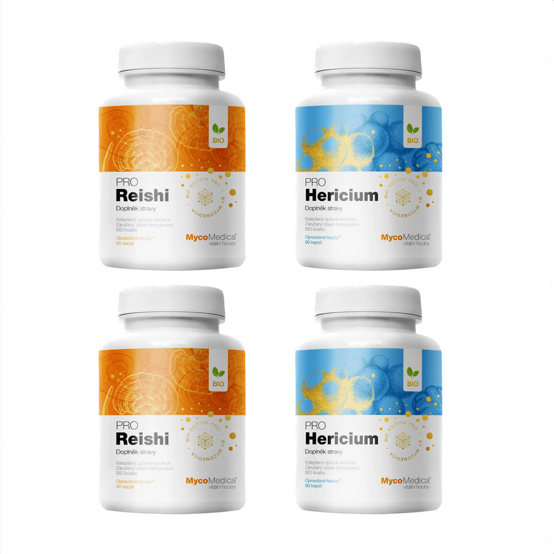 MycoMedica Reishi PRO a Hericium PRO