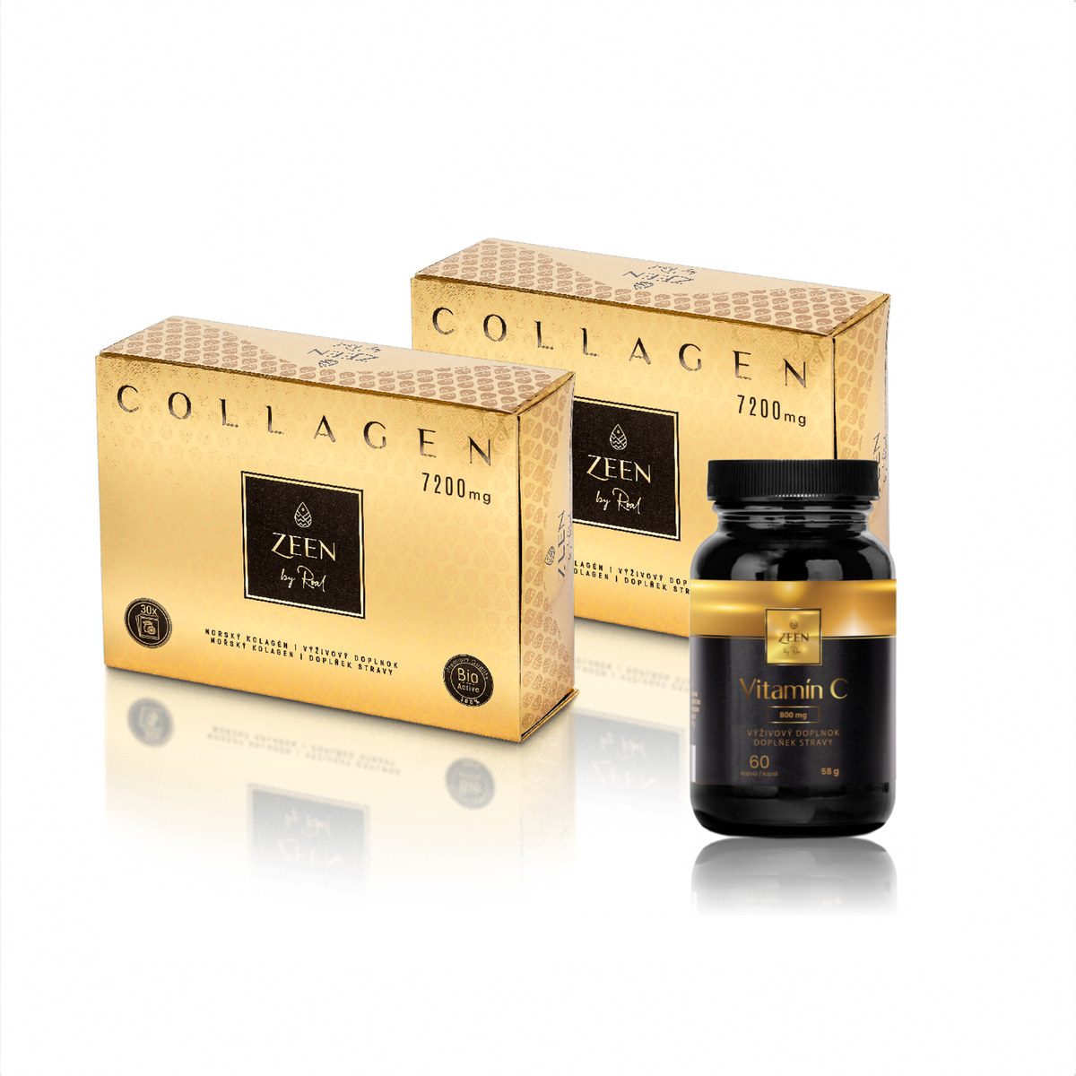 ZEEN 2x Collagen Lemmon 7200 mg s dárkem Vitamin C