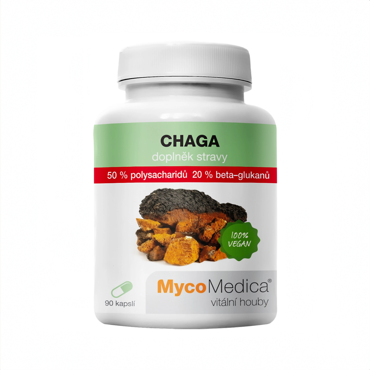 MycoMedica Chaga 50% 90 vegetable capsules
