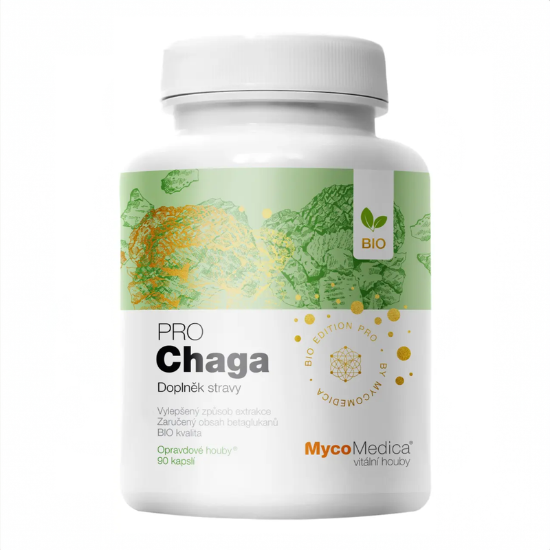 MycoMedica Chaga PRO 90 rostlinných kapslí