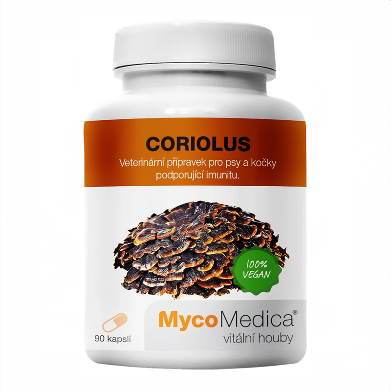 MycoMecica Coriolus 90 rostlinných kapslí