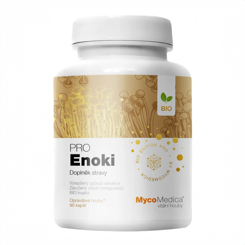 MycoMedica Enoki PRO 90 rostlinných kapslí