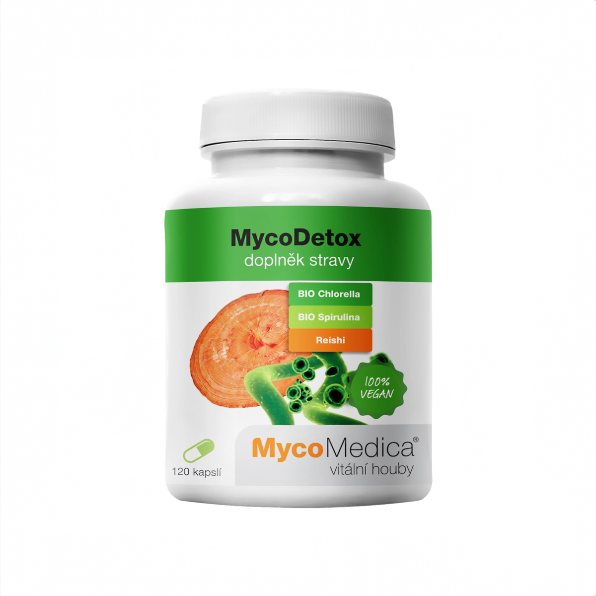 Mycomedica MycoDetox 120 rostlinných kapslí