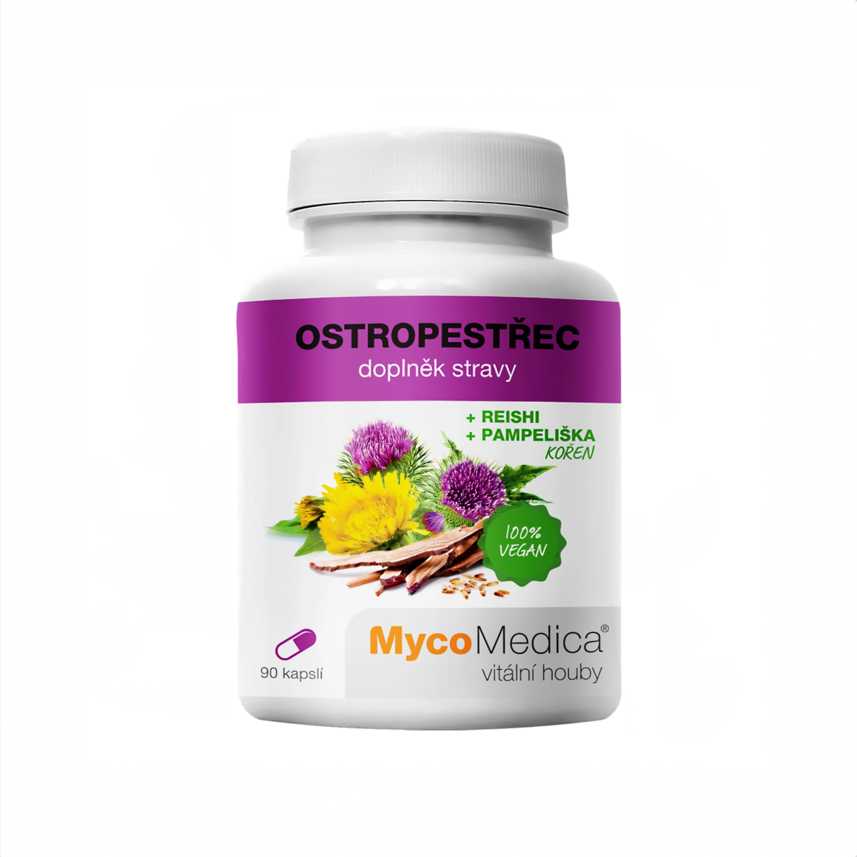 MycoMedica Pestřec 90 rostlinných kapslí