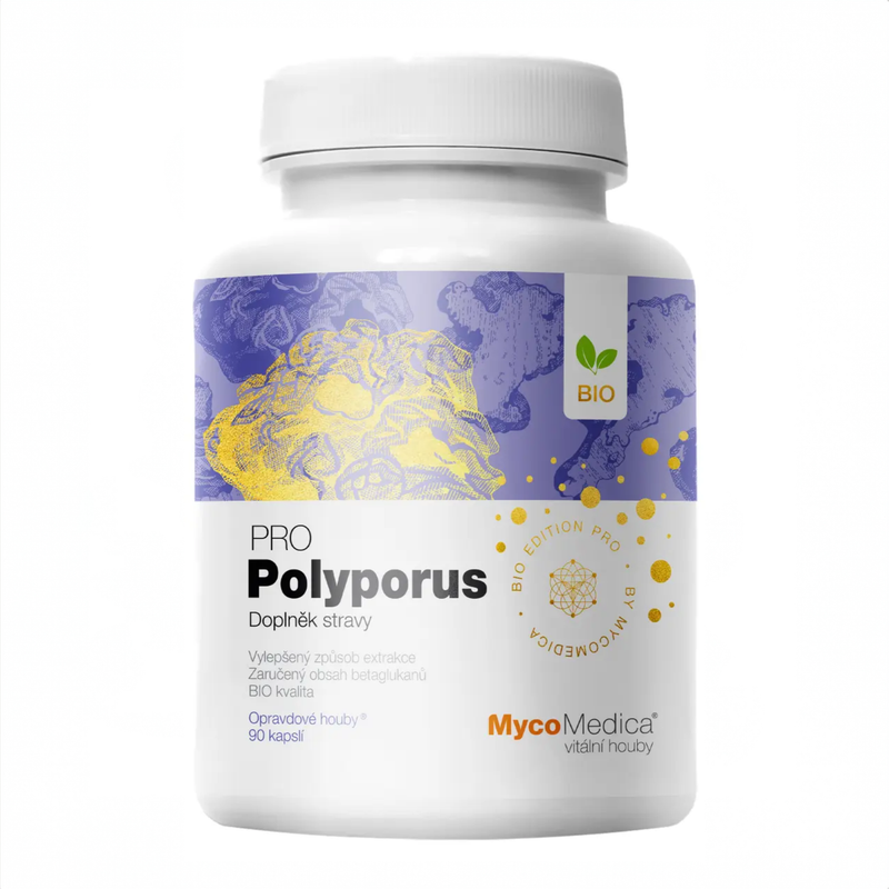MycoMedica Polyporus PRO 90 rostlinných kapslí