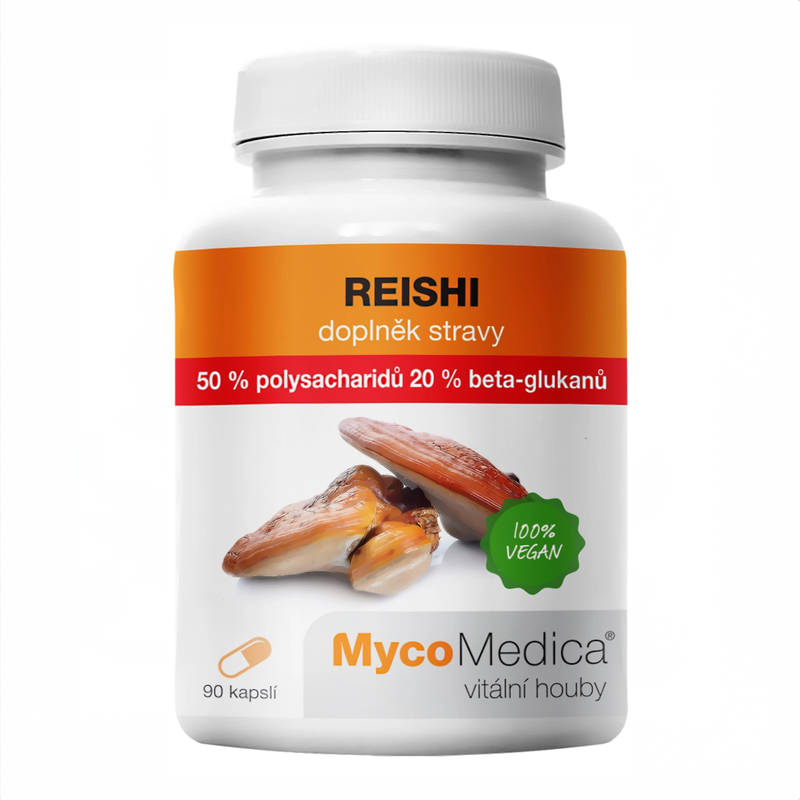 MycoMedica Reishi 50 % 90 rostlinných kapslí