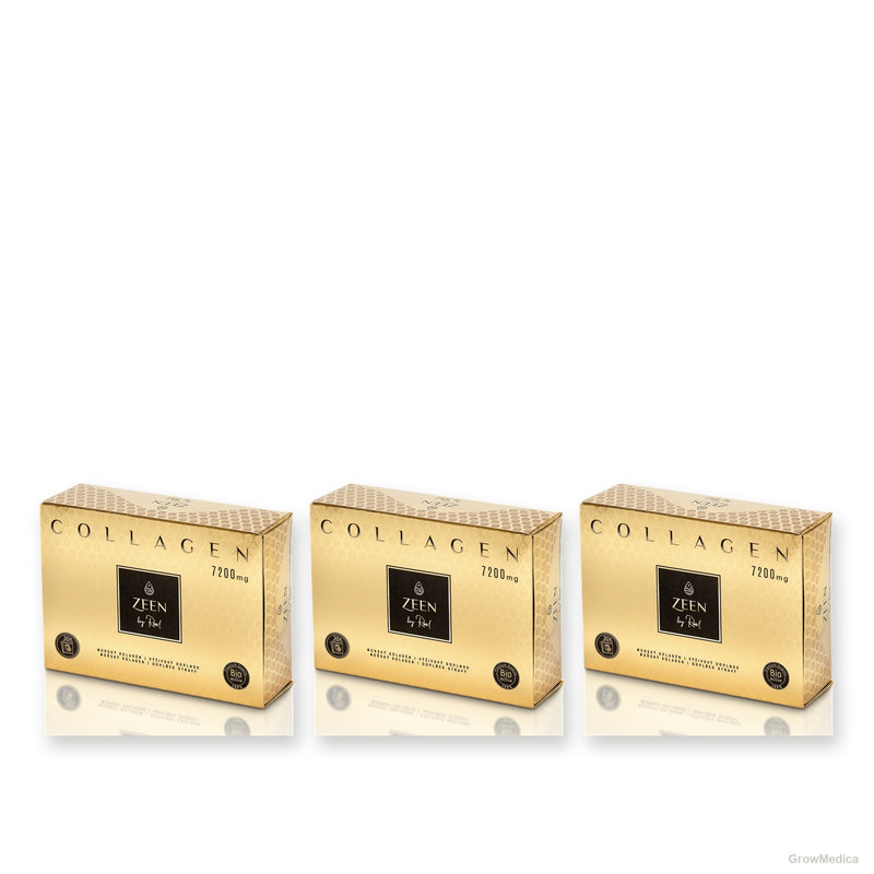Kolagenová kúra 90 dní — 3× ZEEN Collagen Lemon 7200 mg, produktové fotky GrowMedica