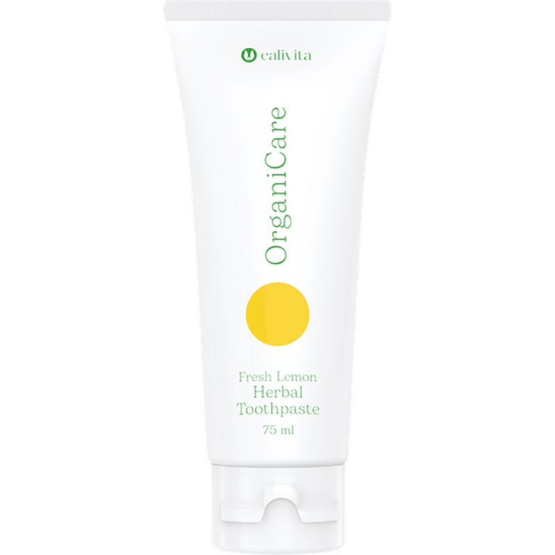 Calivita Zubná pasta OrganiCare Fresh Lemon Herbal Toothpaste 75 ml